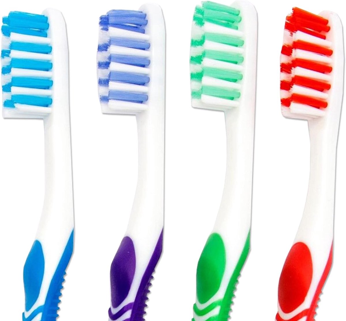 4 x orthodontische tandenborstel (set van vier kleuren) Vtrim enkel einde voor beugels