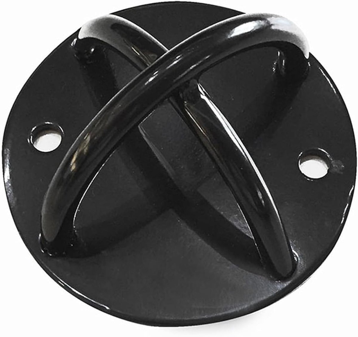 HT SPORT Wand- en plafondhaken/ankerring Ø 12 cm voor ophangtrainer, yoga swing: gymnastiekringen, wandhouder en plafondhouder 360° van staal, draagkracht 450 kg, inclusief schroeven