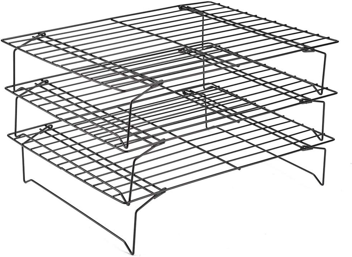 Koelrekken, Roestvrij Staal, Geen Stok, Grillbak voor Koekjescake, Brood, Oven en Vaatwasserbestendig