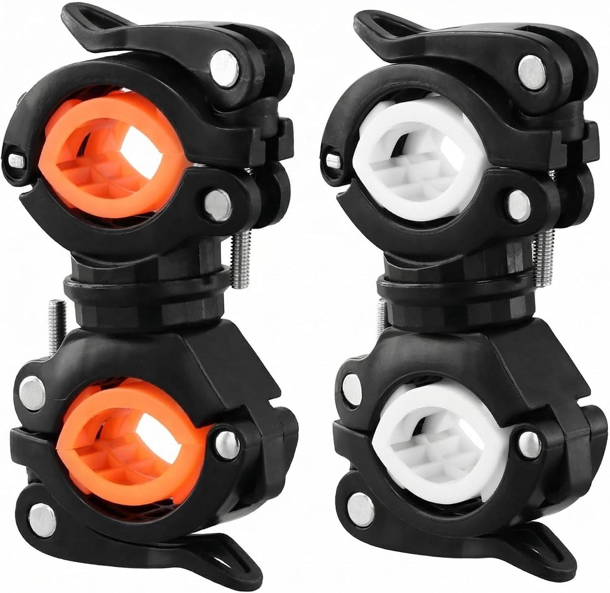 2 stuks fietslamphouder, lamphouder fiets, 360 ° roterende lichthouder, voor mountainbike, buitenrijden