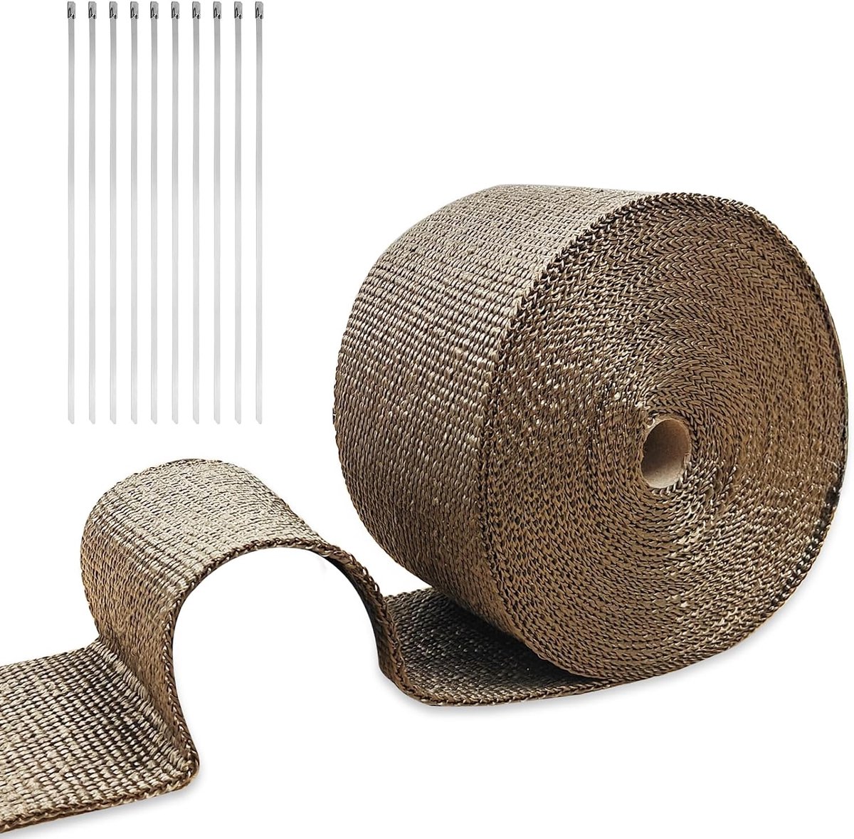 10m×5cm hittebeschermingsband uitlaat, titanium basalt gescheiden door tropische zone