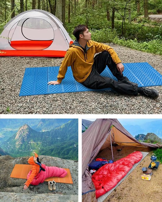 schuimrubberen isolatiemat, outdoor camping, thermomat, ultralichte isolatiemat, 180 x 60 cm, tent, strandmat voor reizen, wandelen, bergbeklimmen — afbeelding 4