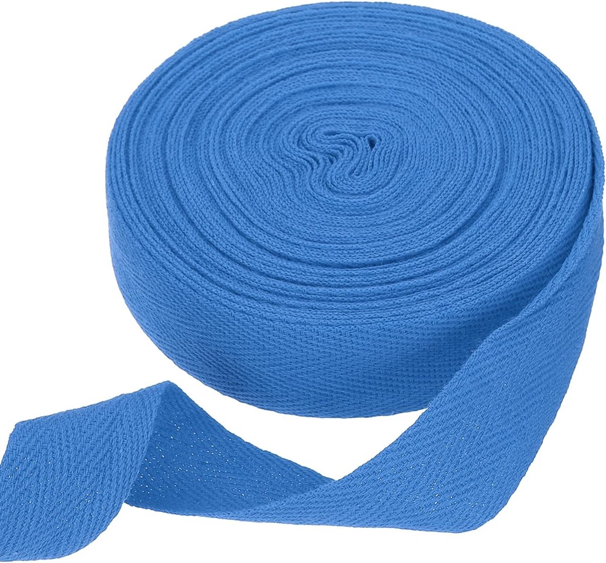 Katoenen lint met visgraatpatroon, 25 mm x 10 m katoenen lint, biaisbanden voor doe-het-zelf handwerk, naaien, geschenkverpakking, handvat, stoffen tas, knutselen, marineblauw