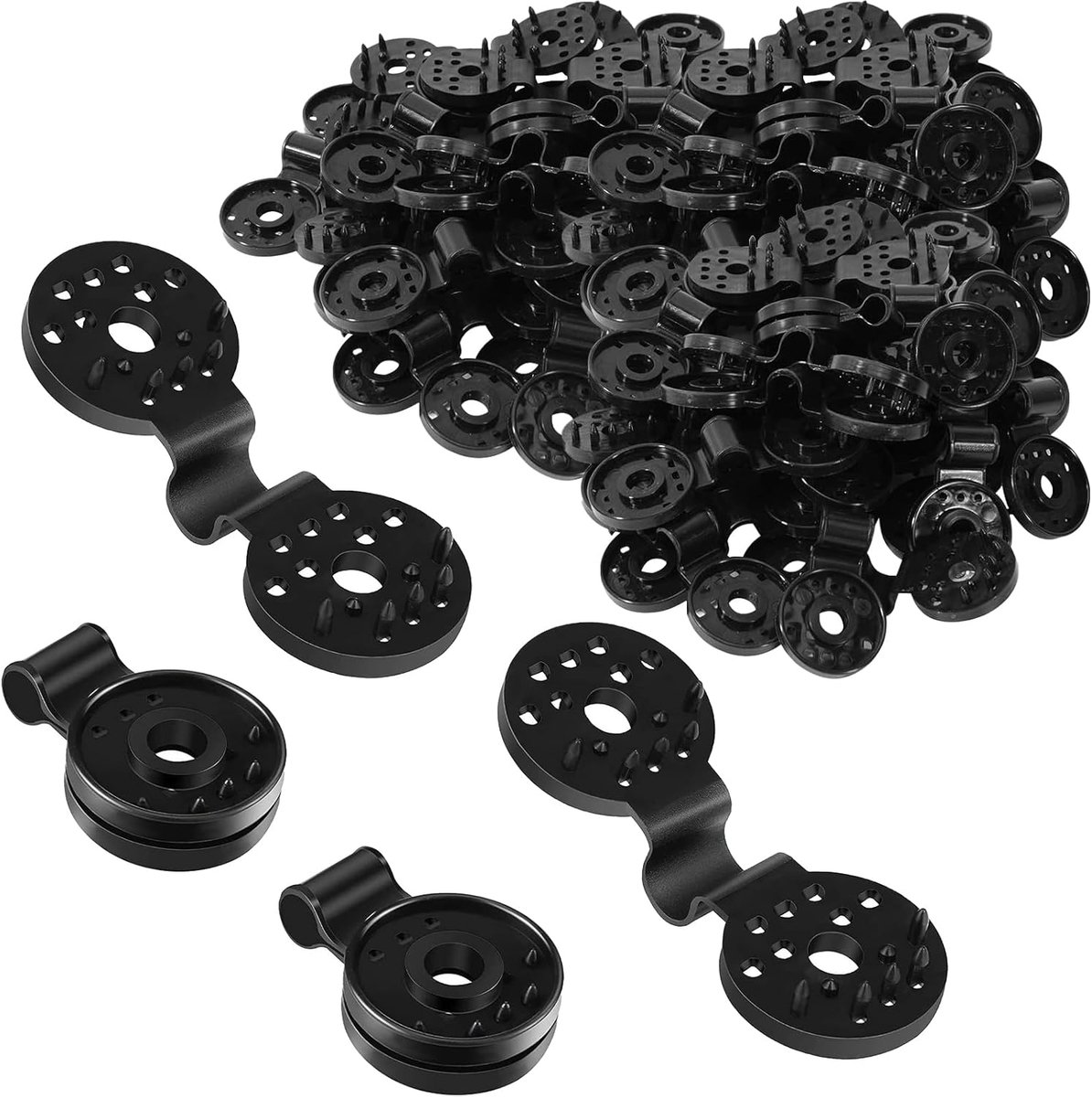 Clips – Nietjes voor schaduwnetten, schaduwnetclips, bevestigingsmaterialen voor luifels en zeilen, privacyscherm voor buiten in de tuin, accessoires voor kassen