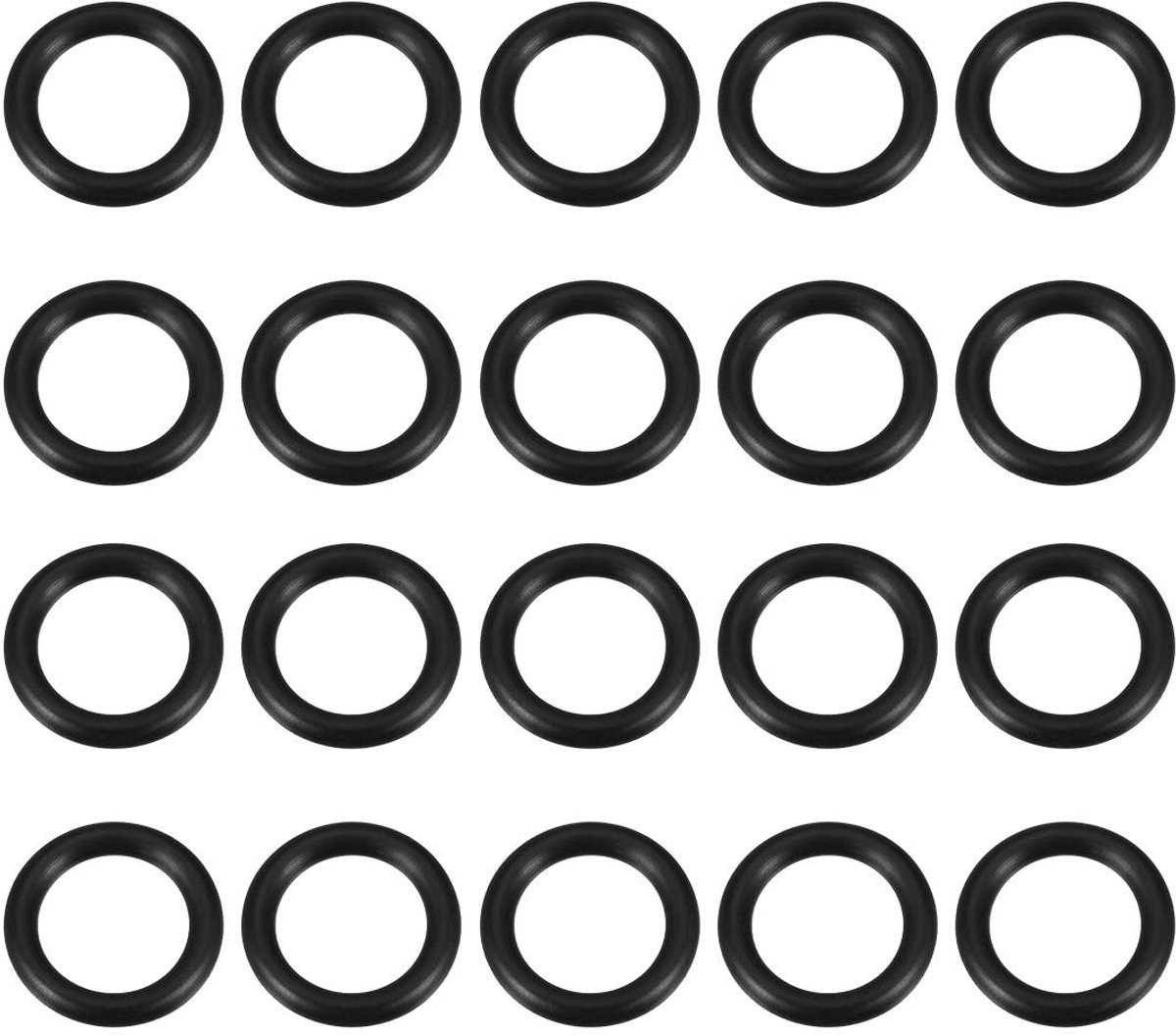sourcing map 20 stuks metrische nitrilrubber O-ringen afdichting 25 mm AD 18 mm ID 3,5 mm breedte