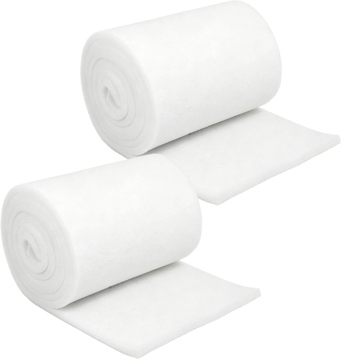 2 Stuks Filterwatten voor Aquarium, 100 cm X 12 cm X 2 cm | Aquarium Filterspons, Ingedikt Filterspons voor Aquaria, voor Aquaria, Visvijvers, Visbekken, Vijvers