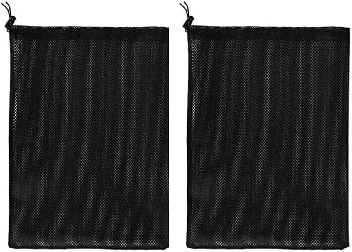 2 Pack Pomp Barrière Tas met Trekkoord Vijver Pomp Filter Zak Visvijver Filter Mesh Tas Huisaccessoire (31 * 41cm)