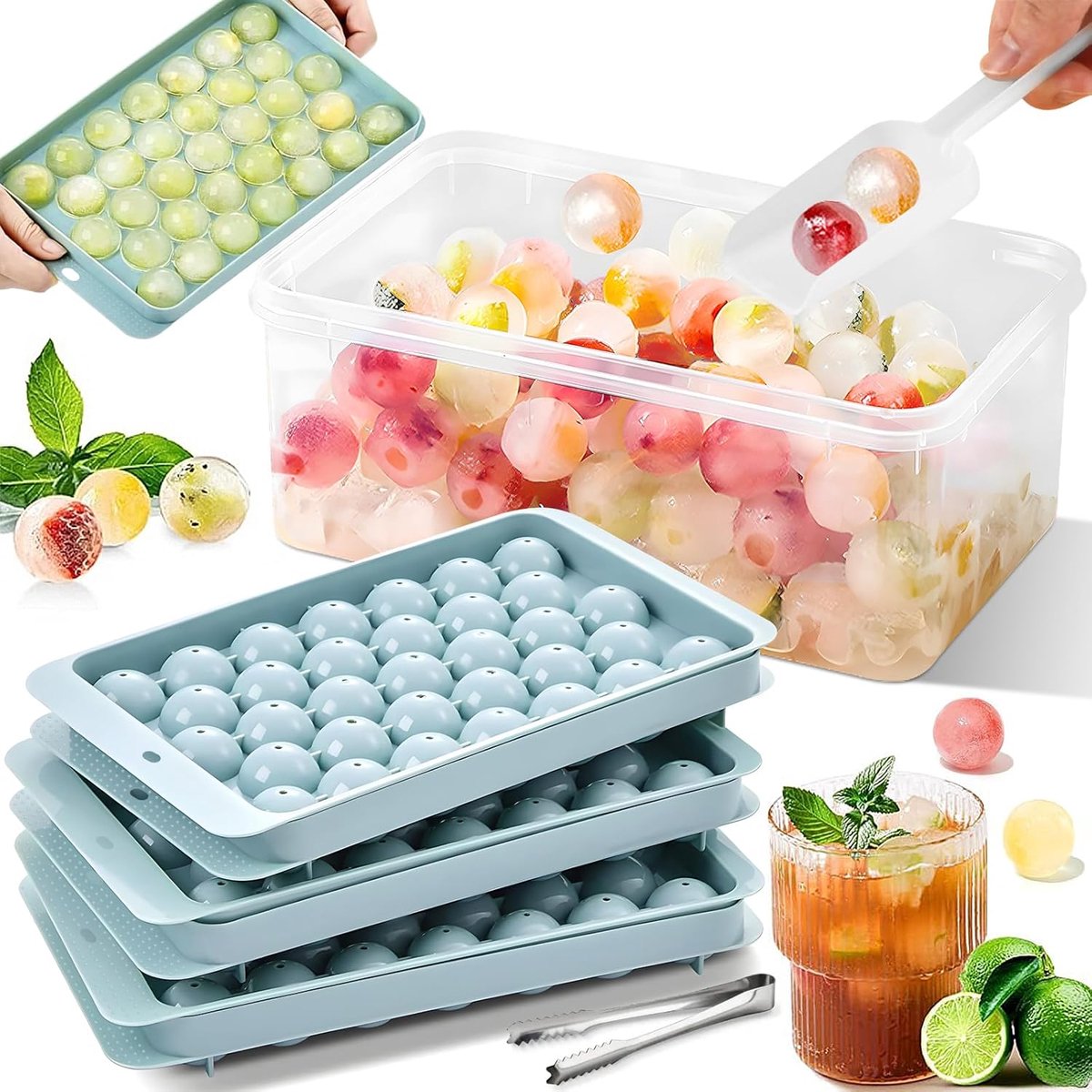 IJsblokjesvorm, grote vierkante ijsblokjes voor cocktails, whisky, wijn, fruit, fruitpuree, ijsthee