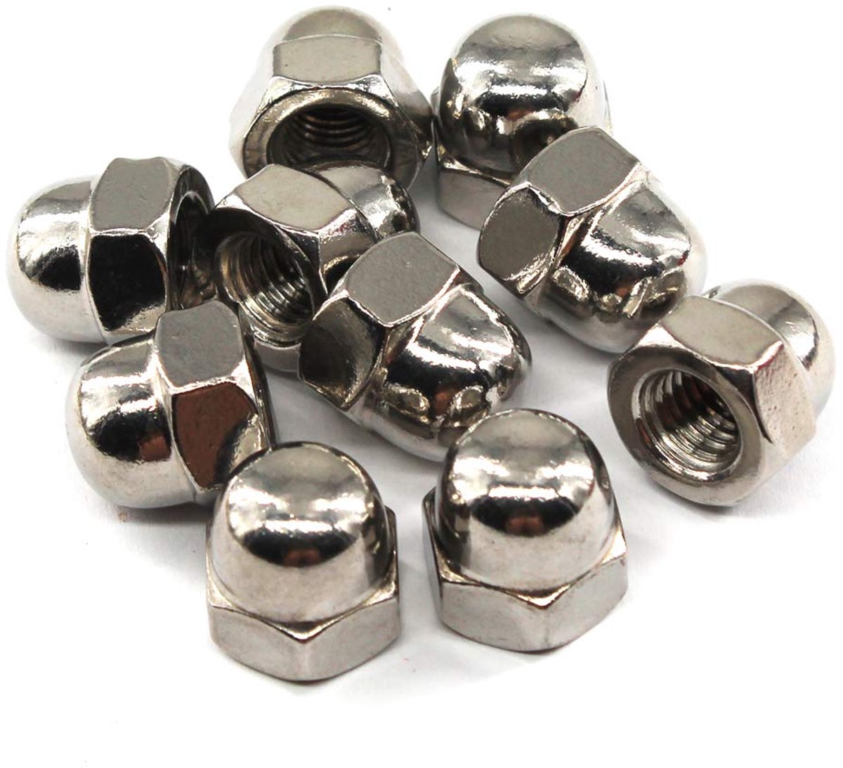 Acorn Cap Moer Hex Moer Set 304 Rvs 20PCS