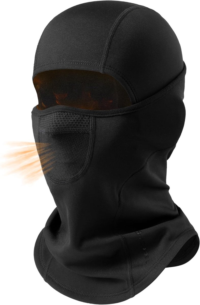 Bivakmuts Skimasker voor mannen en vrouwen, dubbele ademhalingsventilatieopeningen, gezichtsmasker, fleece, thermische winterbivakmuts voor buitenactiviteiten en werk