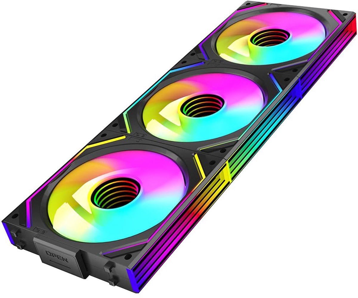 Interstellar-V2 Infinity Mirror ARGB Ventilator 120 mm, RGB Triple Pack (zwart)