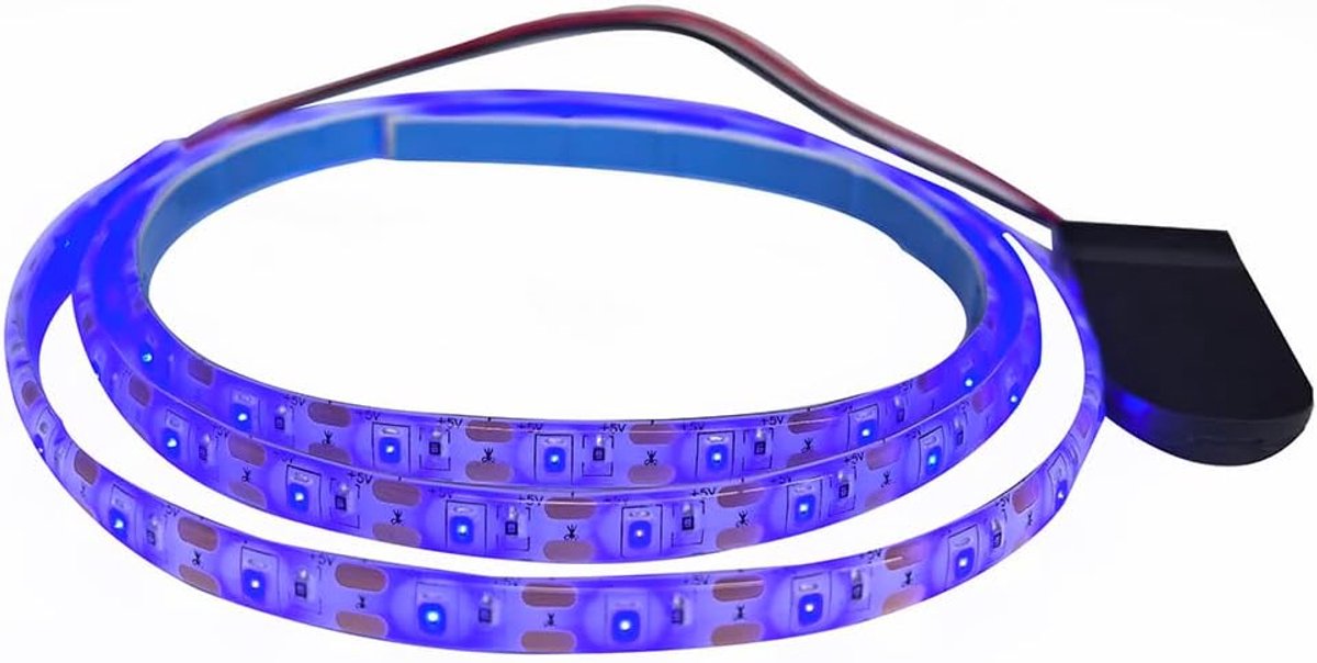 knop batterij aangedreven 1M blauwe LED strip 3528 60LEDs Flexibele LED Band TV BackLight Kabinet Nachtlampje IP65 Waterdicht Bandtouw Woondecoratie