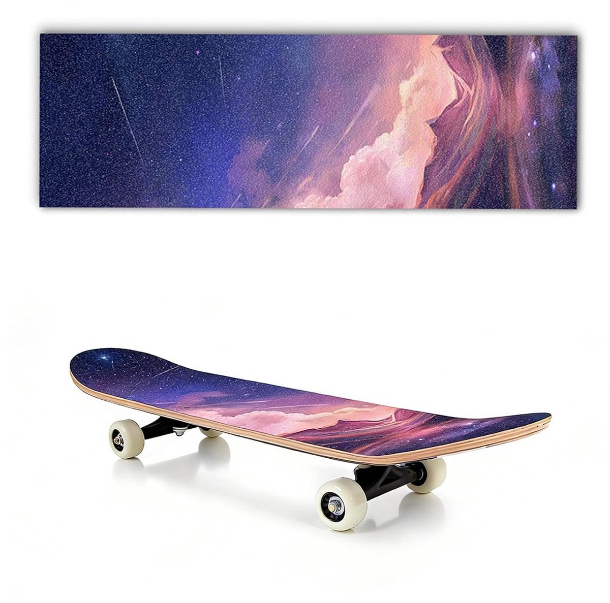 Griptape, Anti-slip Blad Skateboard, Longboard Griptape, Hoge Slipweerstand voor Longboards, Stunt, Accessoires. (Berg- en riviermodel)