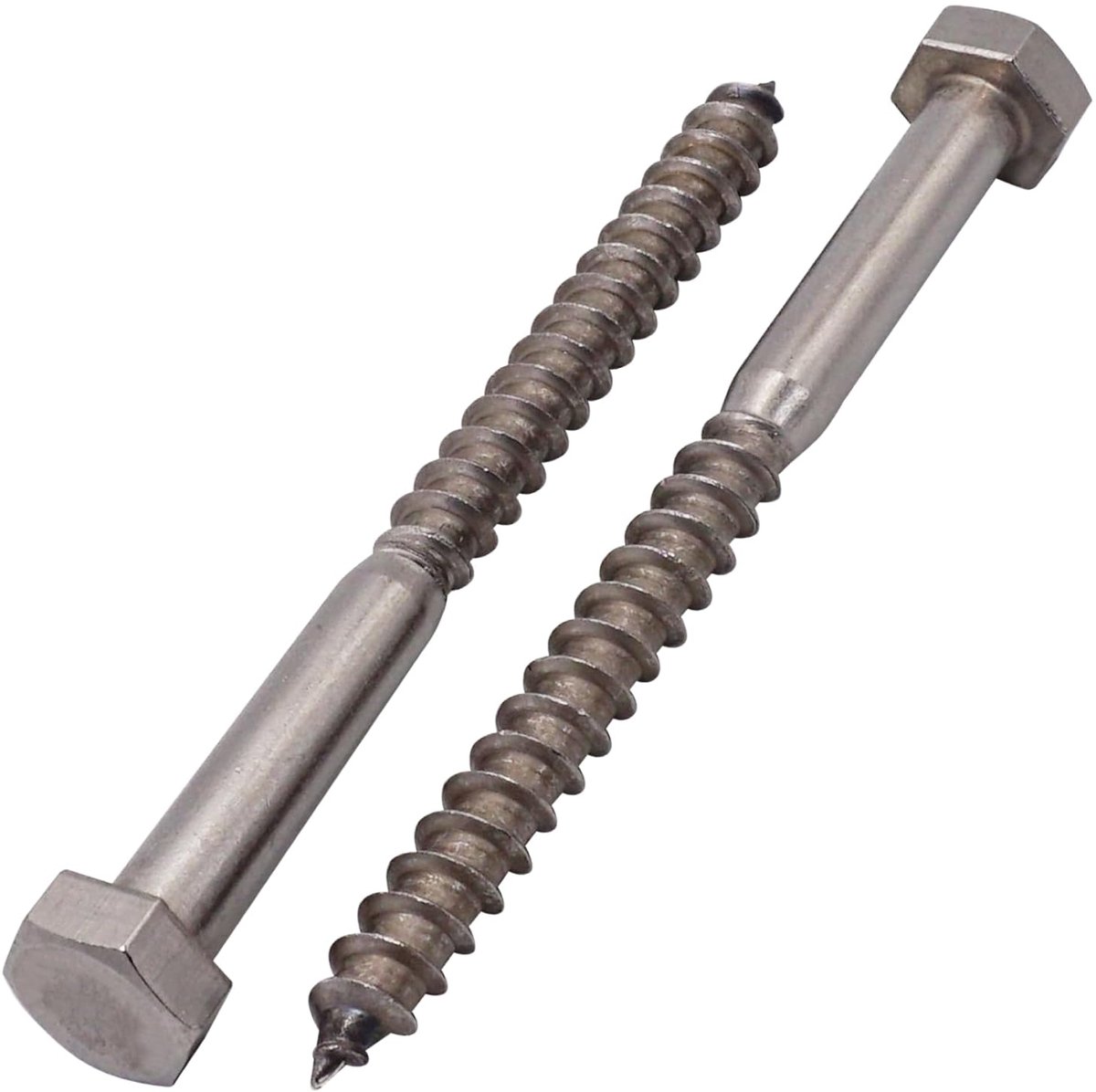 Houtschroeven met zeskantige kop M10 x 120 mm, DIN 571 slotschroeven, zeskantbout, lagbouten