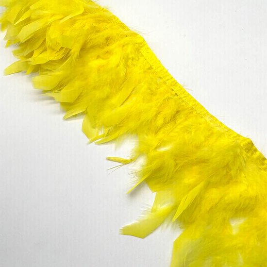 Turkije veren franje trim voor feestkleding DIY naaien ambachten decoratie Pack van 2 Yards (geel) — afbeelding 2