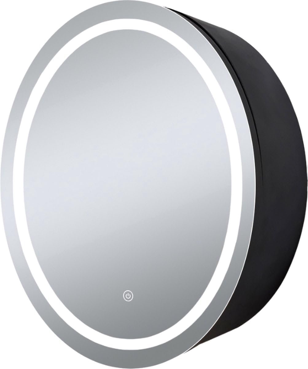 Spiegelkast met LED-verlichting - Badkamerkast - 3 kleuren LED - 50x50cm