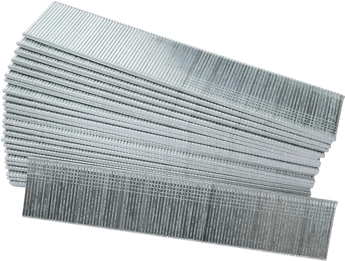 - C58698 - set met 5000 spijkers type ''T'' 25x1.2x1mm voor pneumatische nietmachine GA 18 - nietaccessoires bekleding meubelen kamer hout - verzinkt staal
