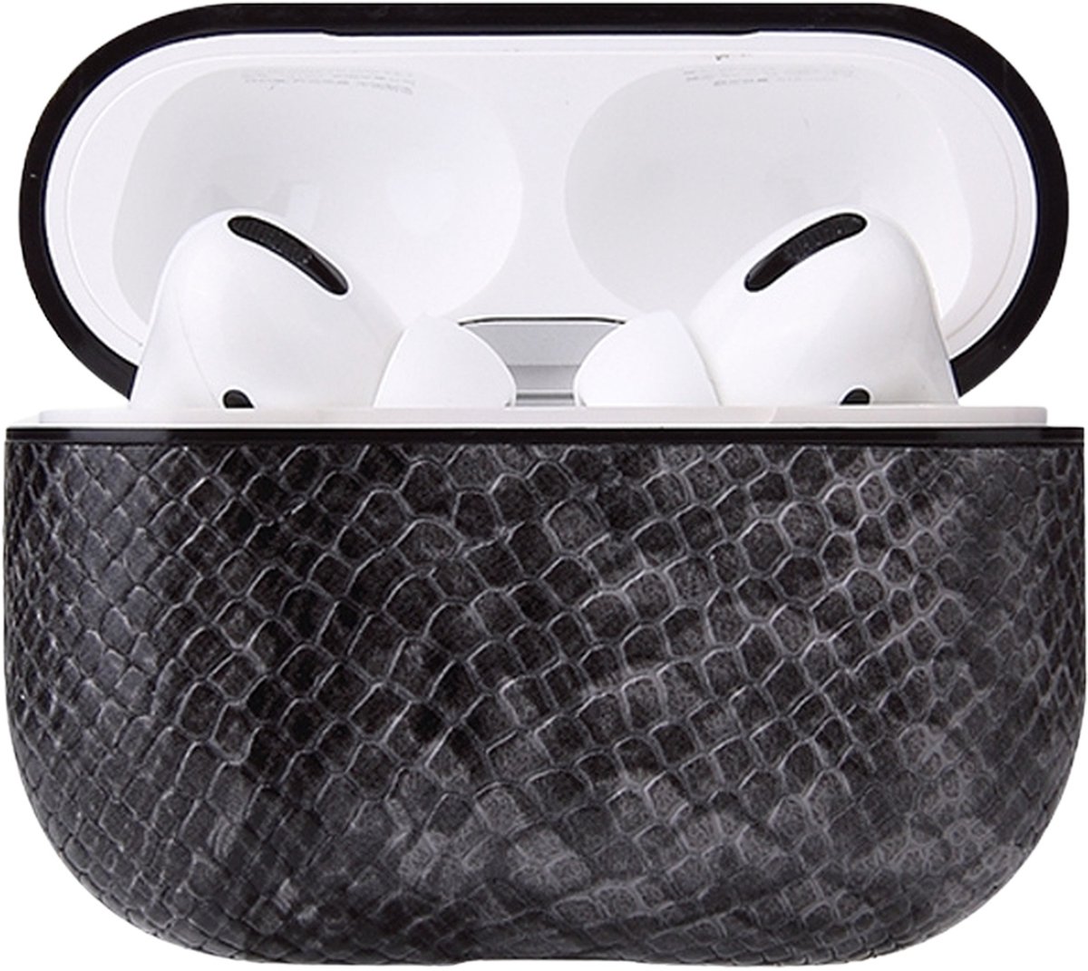 Mobigear Hoesje geschikt voor Apple AirPods Pro 1 Hoesje | Mobigear Snake - Grijs