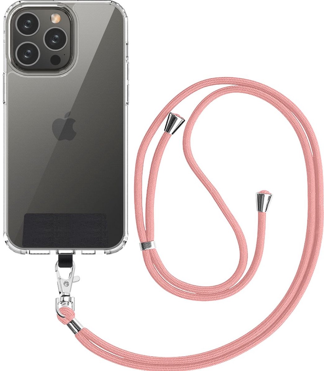 Mobigear Universeel Telefoonkoord Verstelbaar - Roségoud