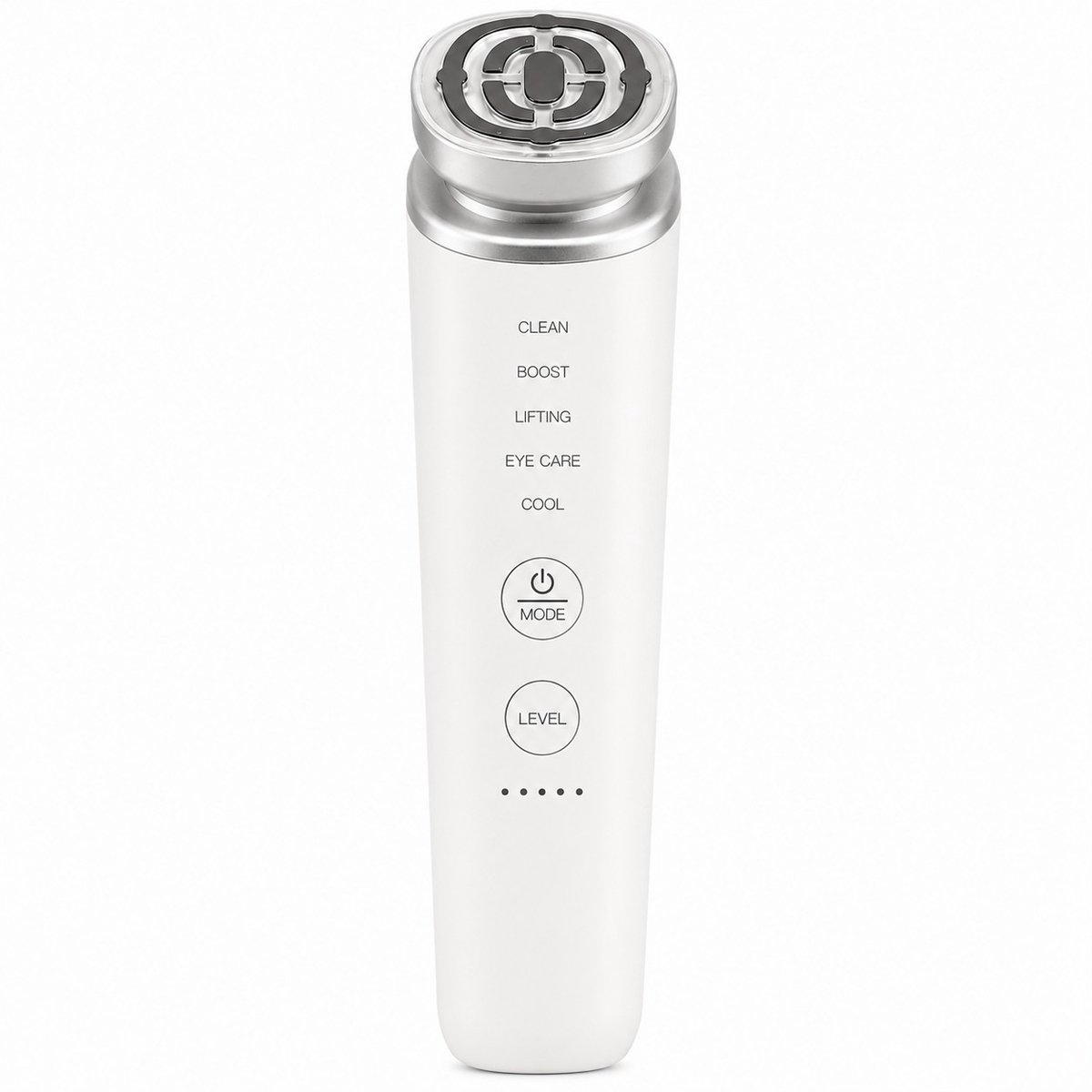 BodyNrgy Face+ Gezichtsverzorgingsapparaat – RF, EMS, LED, Ionen, Warmte & Koeling – 5 Modi – 5 Intensiteitsniveaus – Inclusief Booster Gel