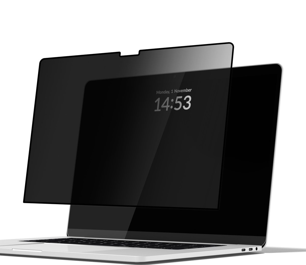 Mobilize Screenprotector geschikt voor Apple MacBook Neo 13 Inch (2026) Glazen | Mobilize Screenprotector Privacy - Case Friendly - Zwart