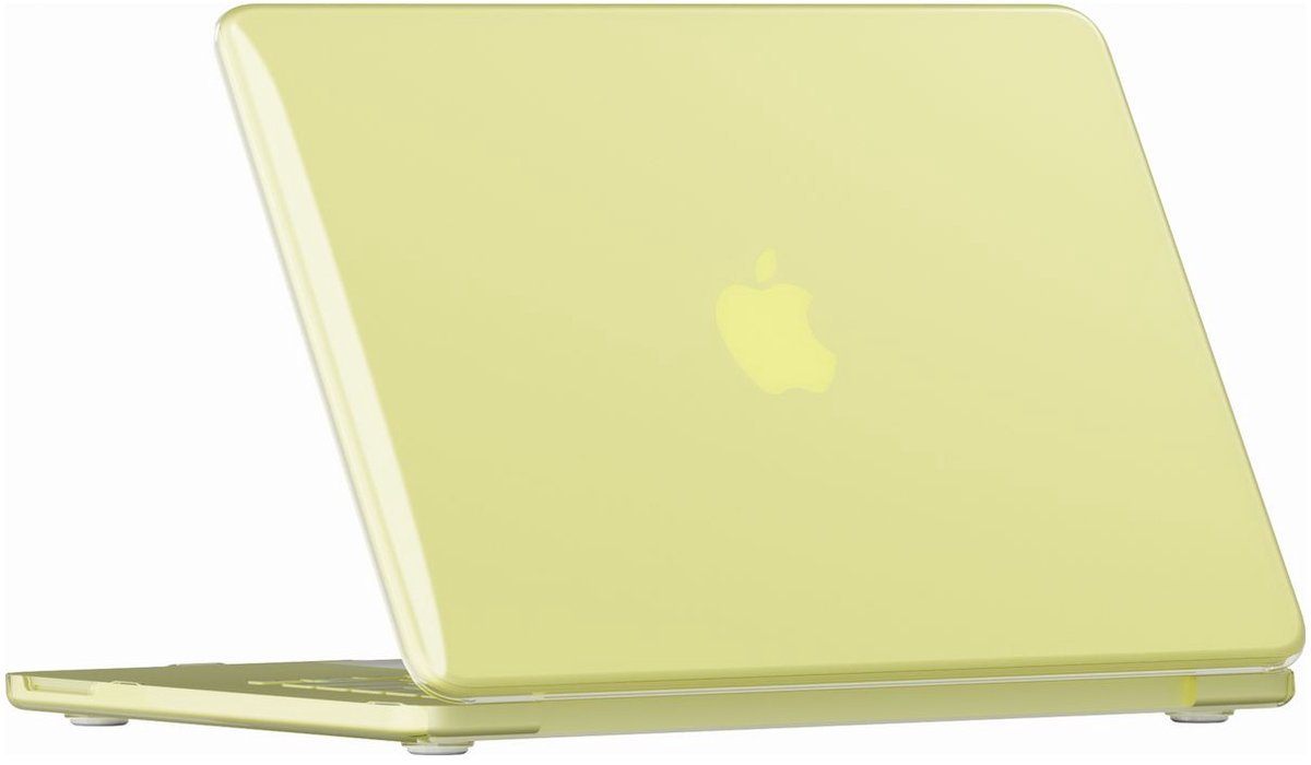 Mobigear Laptophoes geschikt voor Apple MacBook Neo 13 Inch (2026) Hoes Hardshell Laptopcover MacBook Case | Mobigear Crystal Case - Citrus yellow - Model A3404 | Geel