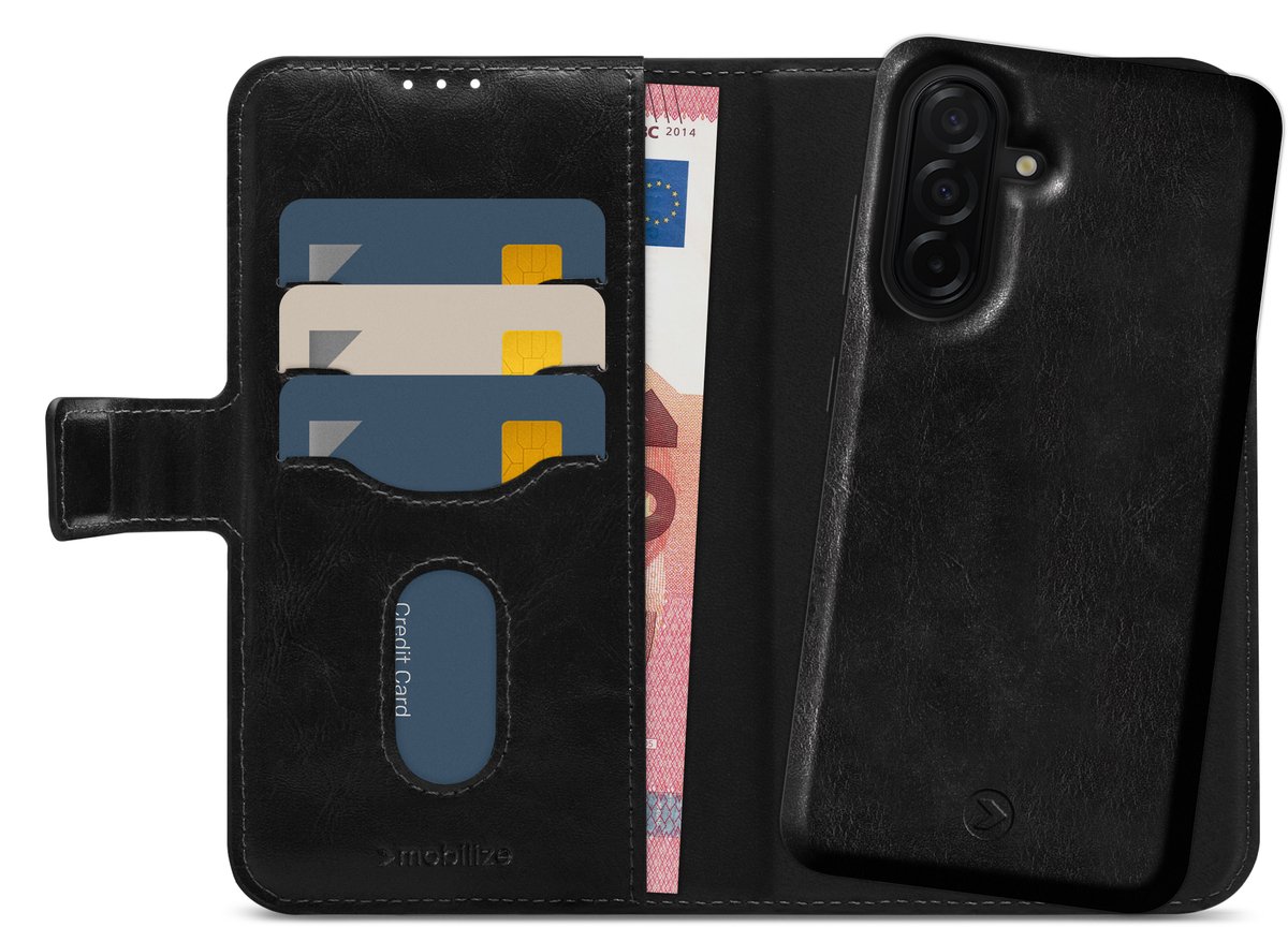 Mobilize 2in1 Magnet Gelly Wallet Case - Geschikt voor Samsung Galaxy A27 5G - Black
