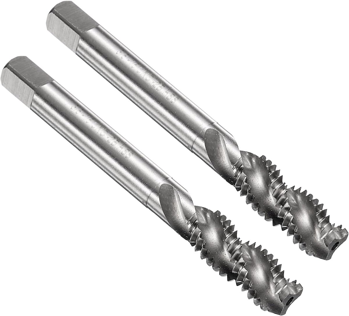 Draadtappen, 3/8-16 UNC 2B machine-schroefdraadboor, ongecoat reparatiegereedschap voor schroefbehang, M2-hogesnelheidsstaal (HSS)