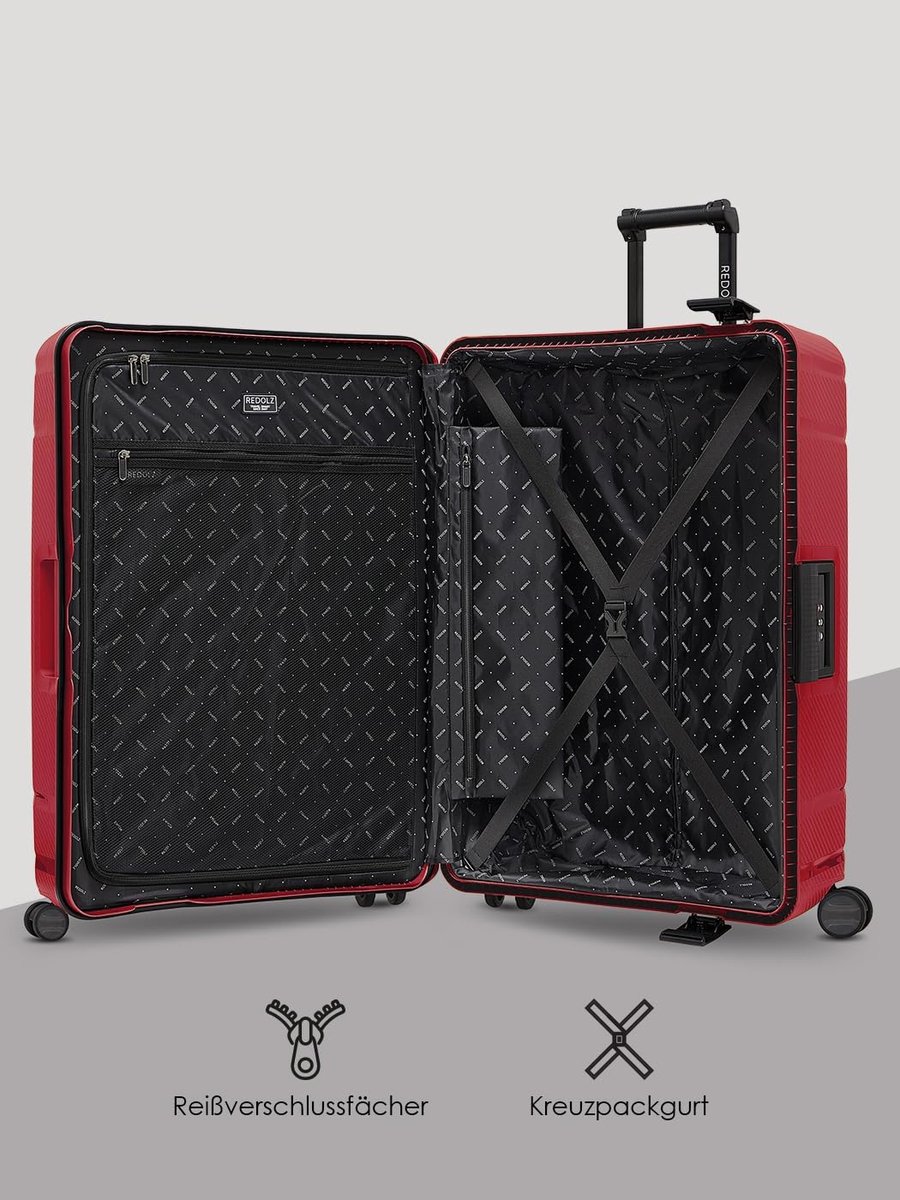 Grote Harde Trolley Koffer L (75 cm) met Zwenkwielen - Perfect voor Lange Reizen