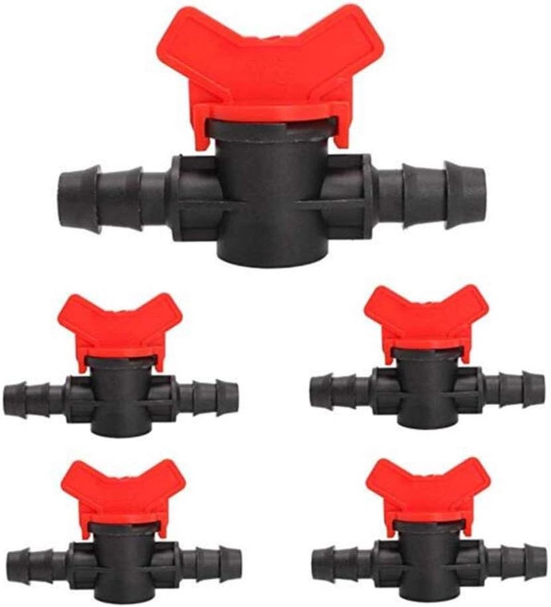 10Pcs 1/2 Inch Drip Irrigatie Schakelaar Valve Voor 16Mm Irrigatie Buis Slang Connectors Prikkelventiel voor Outdoor Tuin