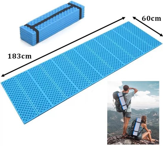 camping grondmat van aluminiumfolie, aluminium camping slaapmatten, gesloten cel kamp schuim mat, isolatie vloermatten voor tent, reflecterende mat 72x23,6 inch van Camping — afbeelding 2