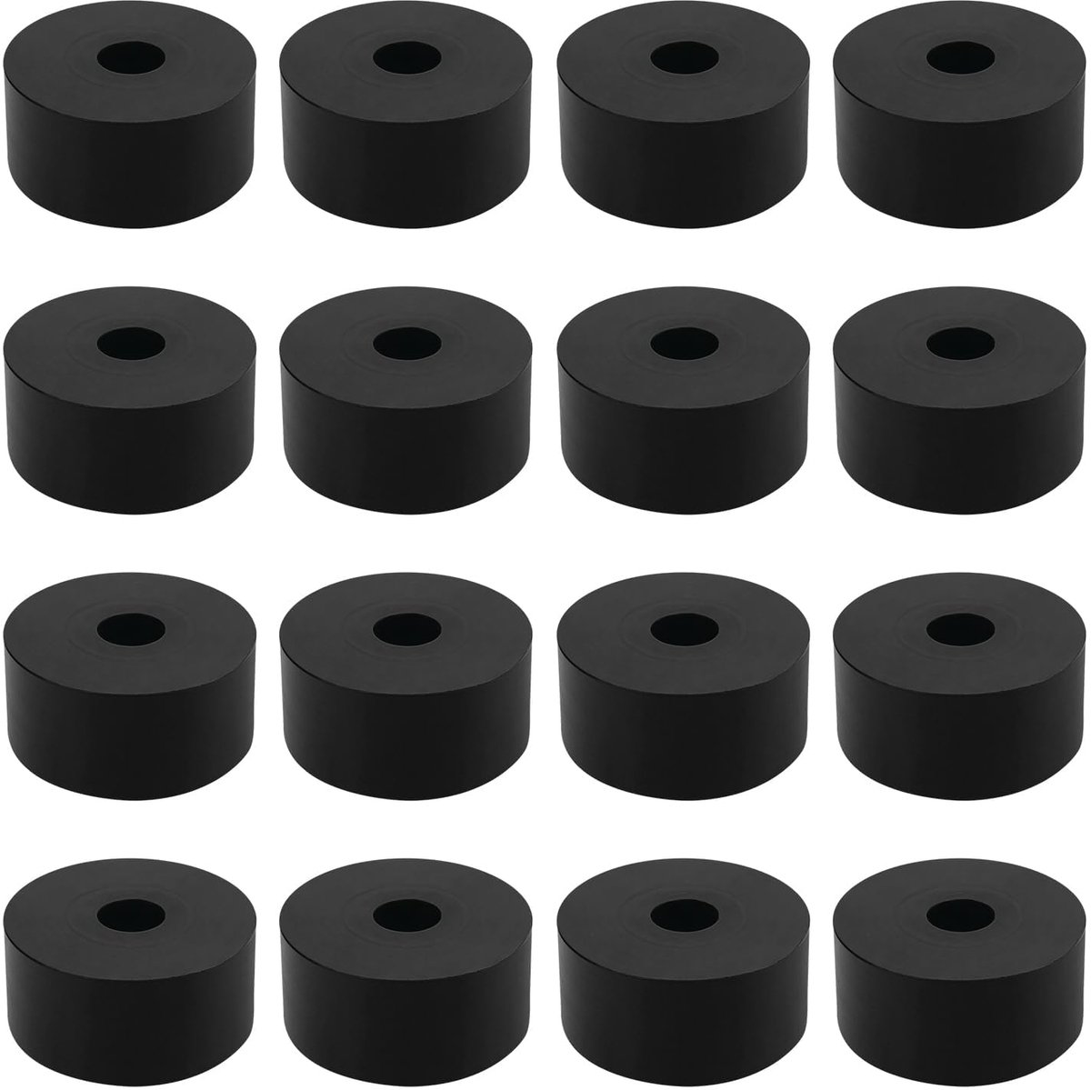 16 stuks rubberen afdichtingen, afstandshuls van kunststof M6, 20 mm buitendiameter, 6 mm binnendiameter, 8 mm dikte, kunststof scheider voor huishouden, auto, container.