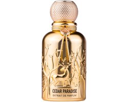 Cedar Paradise Extrait Perfume 100ml by Auraa Desire - Strong Spicy Fresh Scent for Men - Saffron, Nutmeg, Lavender Eau de Parfum