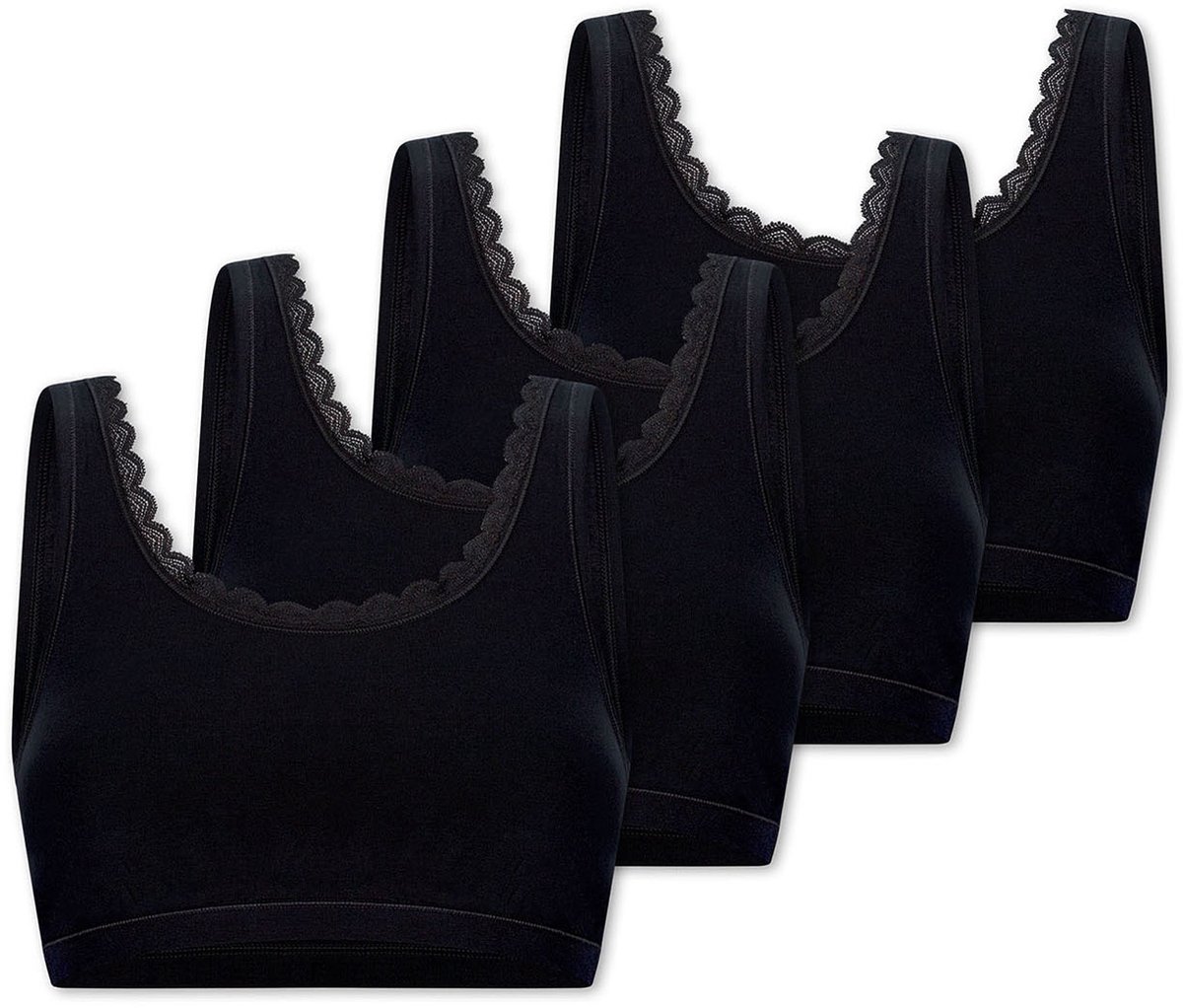 Uncover by Schiesser Bustier Cotton Lace Zwart