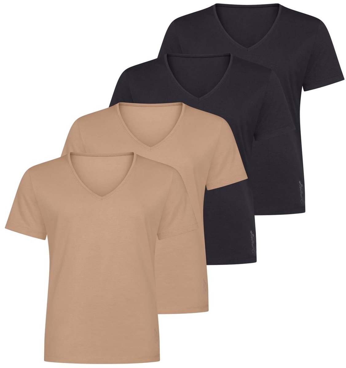 sloggi Heren onder t-shirts 4 pack SLG Base