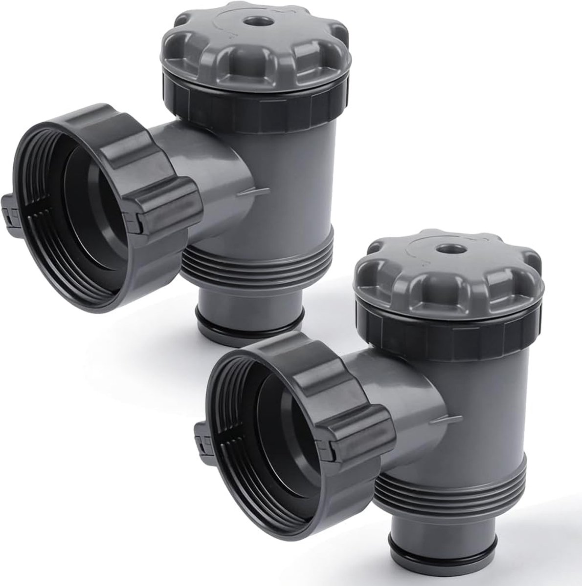 38 mm, afsluitventiel zwembad en zwembadaansluiting 38 mm - compatibel met Intex, Bestway, Coleman voor eenvoudig onderhoud en duurzame prestaties