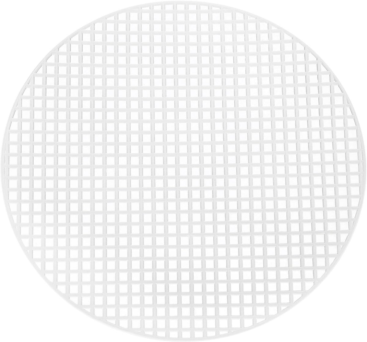 15 stuks netbladen van kunststof, rond, 17,5 cm, leeg net, cirkel, wit, om te borduren, haken, voor knutselwerk