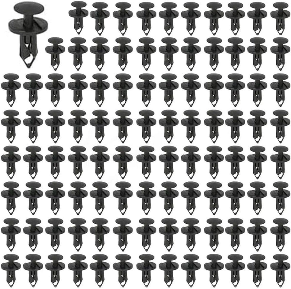 100 stuks bevestigingsclips voor auto, bevestigingsclips, bevestigingsknoppen voor autobumper, bevestigingsclips voor bumper, voor drukklinknagels 8 mm