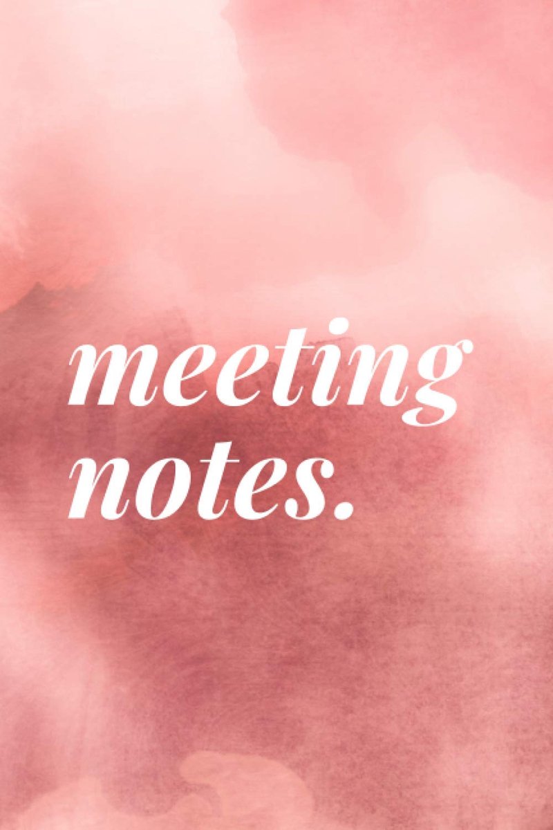 meeting notes - Lined notebook - 120 pages: 6x9 - 120 pages - lined notebook