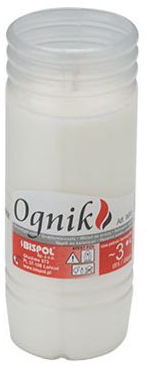 Cosy & Trendy Ct Refill Kaars Grafkaars Wit 3dagen