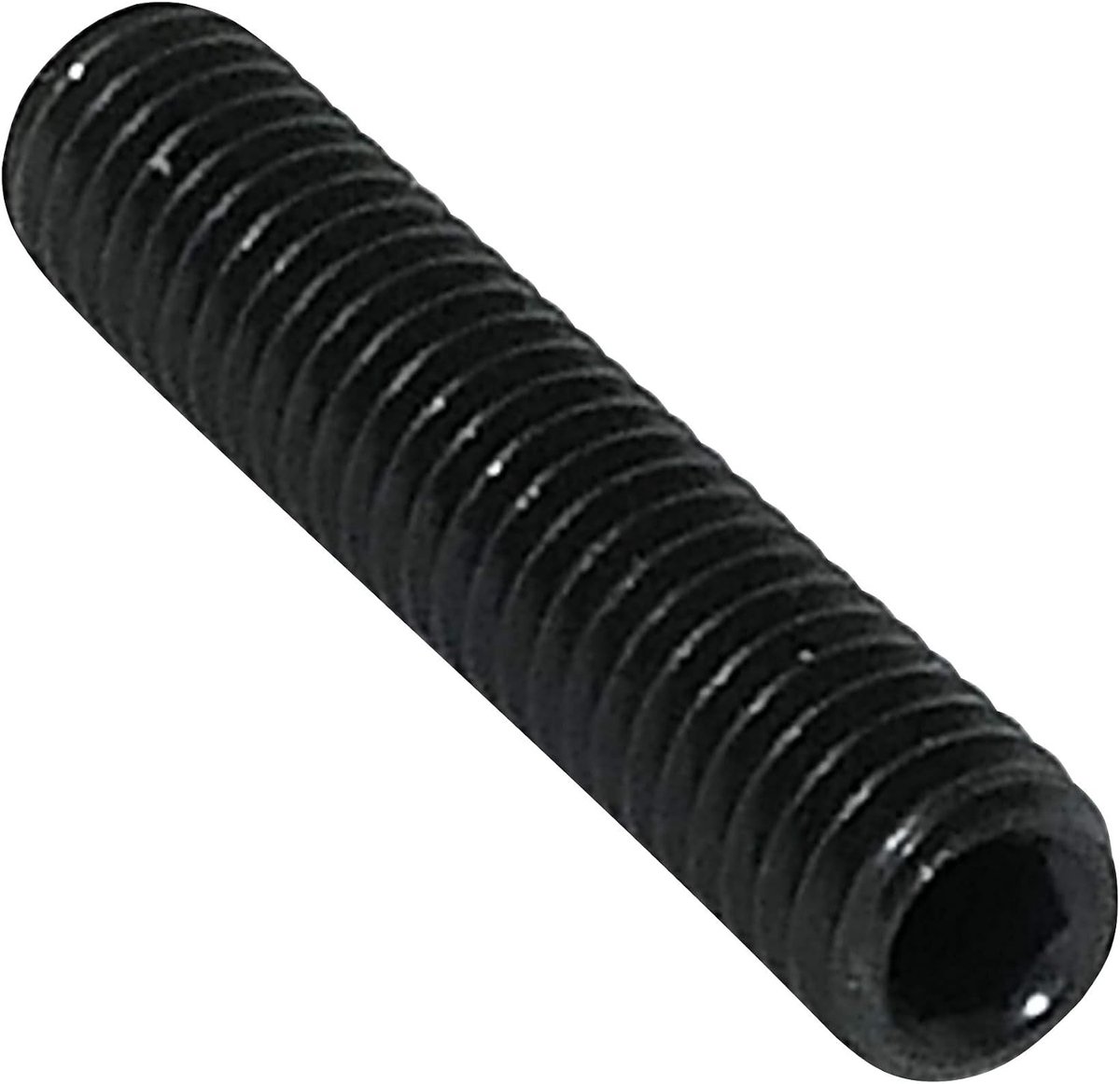 - 10 stuks Stelschroef met binnenzeskant verzinkt/platte bovenkant - M4x20mm - Gezwart staal - DIN 913 BI - C45337