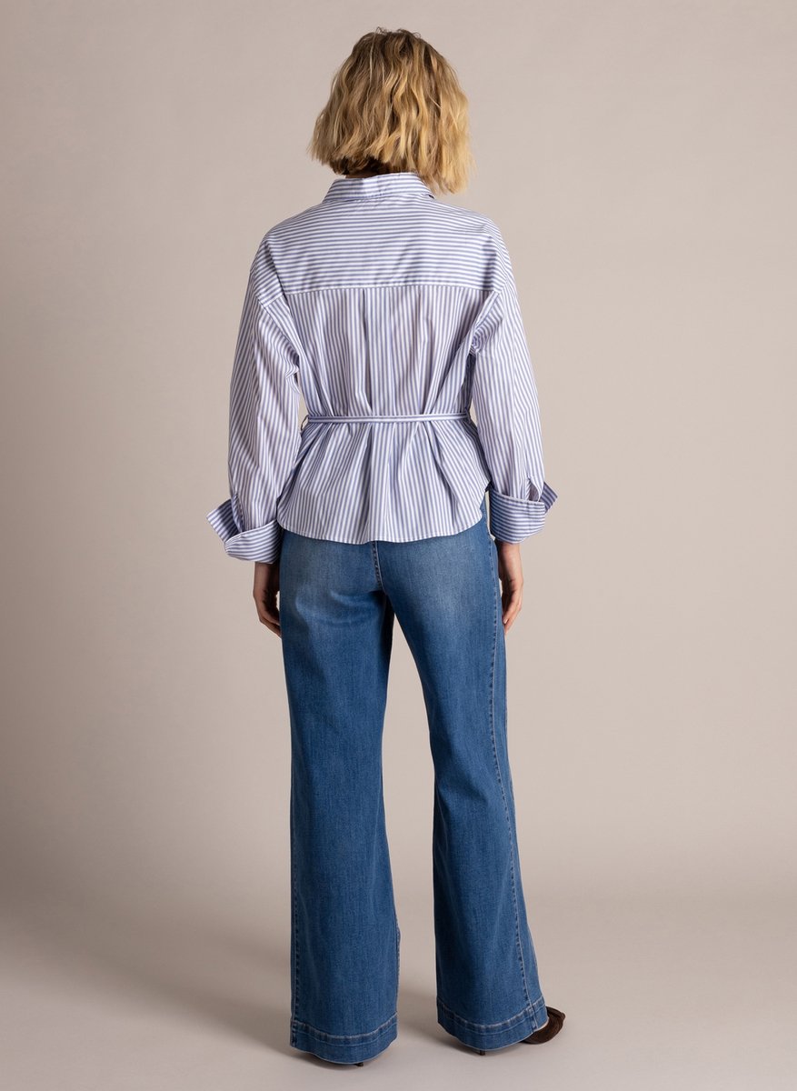 YEST Sona Tops - Morning Blue/Off Whi - maat 34