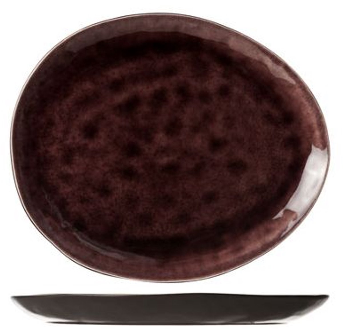 Streetfood Aubergine Bord Ov 27.5x23cm