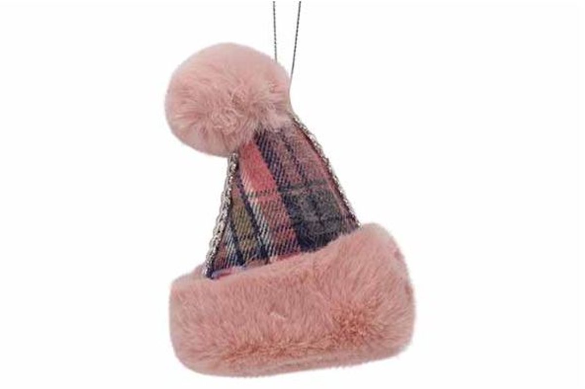 Muts Hanger Squares Roze 8x5xh11cm Texti El