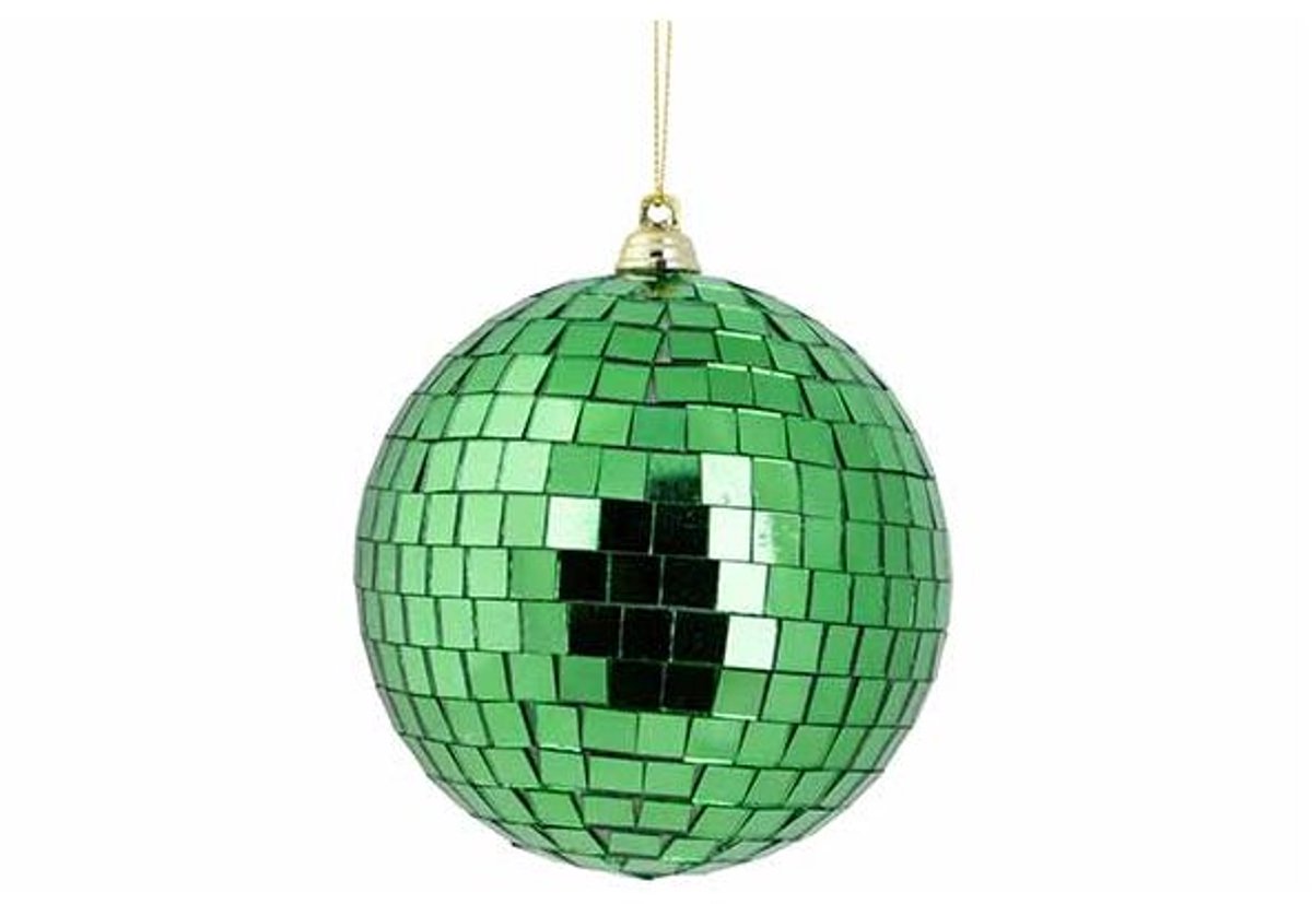 Bal Disco Groen 10x10xh10cm Kunststof