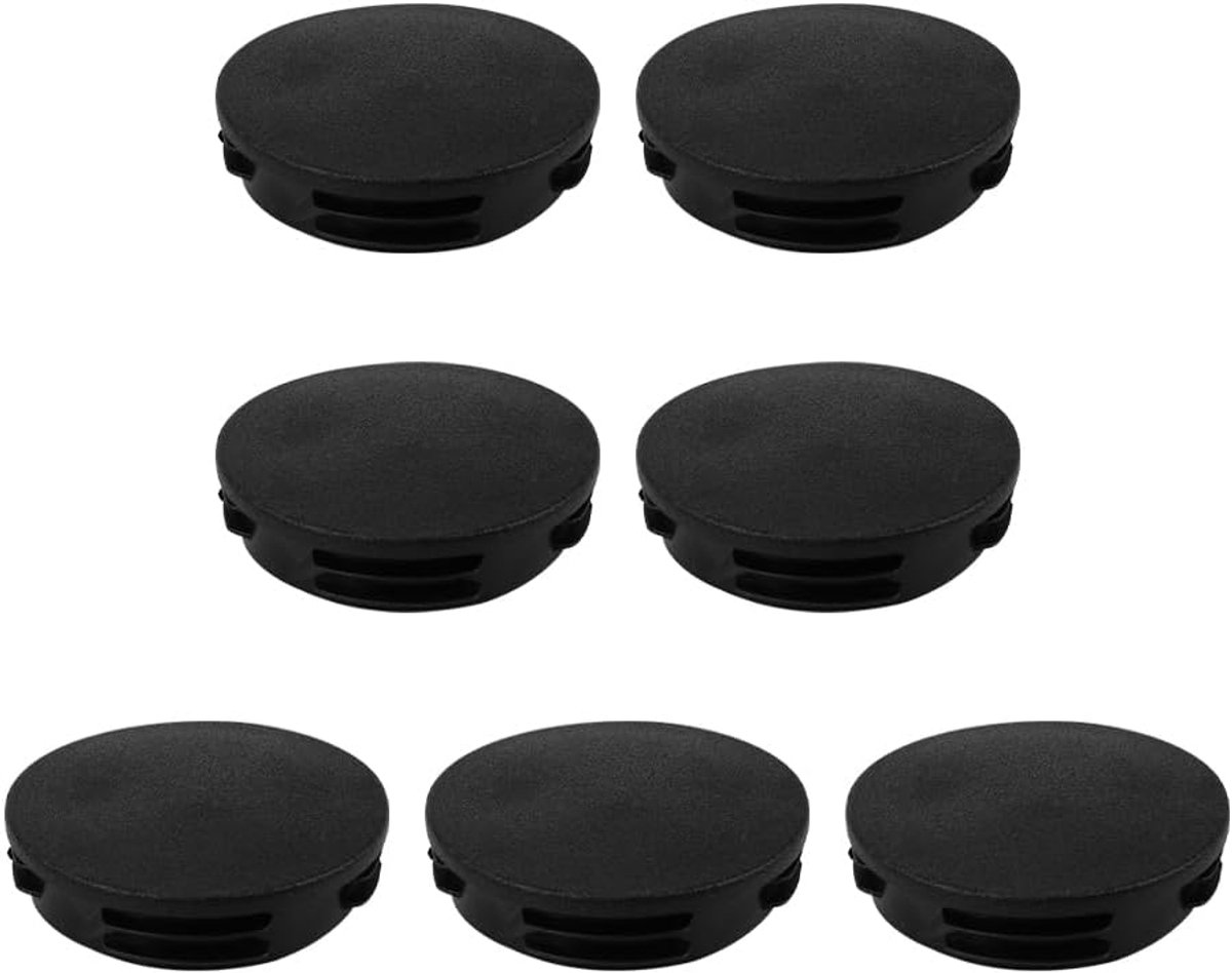 70mm Dia Zwarte Plastic Buis Plug, Ronde Paal Eindkappen voor Leuning, Trap Nieuweel & Leuning Buis, 10 Stuks Set