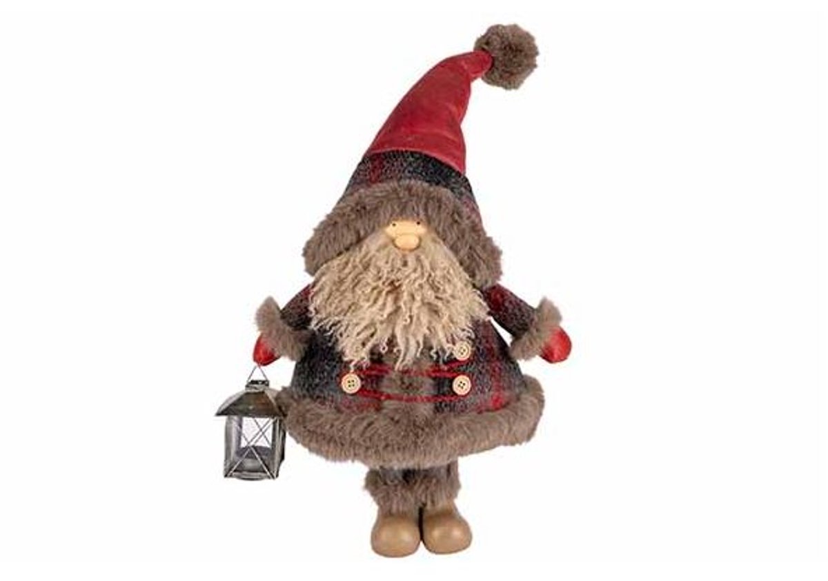 Kerstman Standing Bordeaux 35x17xh62cm T Extiel