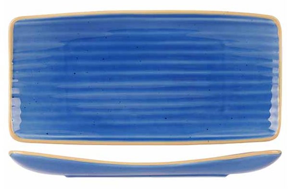 Artisan Blauw Bord Rechthoekig 36x20cm