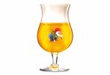 La Chouffe bierglas met een gnome en 'BRASSERIE D'ACHOUFFE' logo.