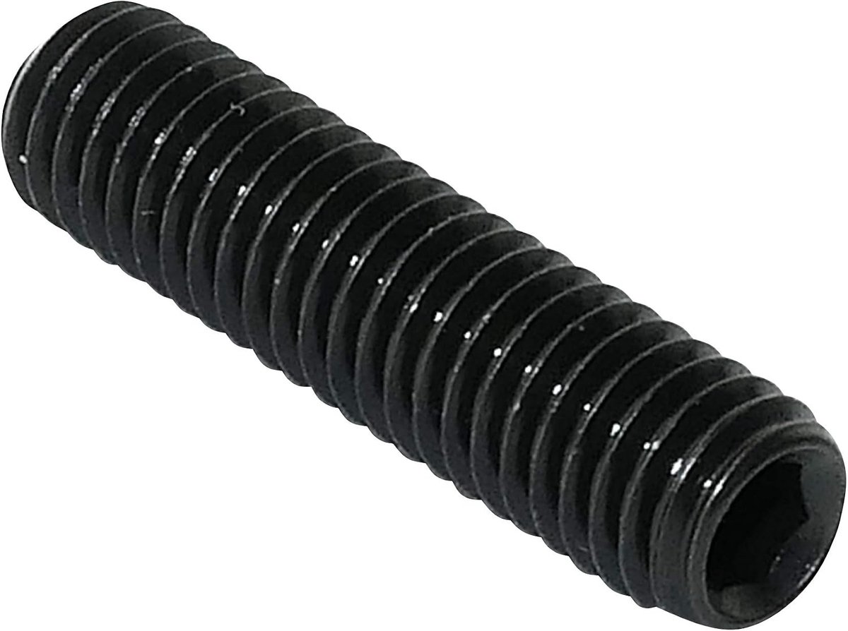 - 10 stuks Stelschroef met binnenzeskant verzinkt/kegelkop - M5x20mm - Gezwart staal - DIN 914 BI - C45384